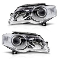 Scheinwerfer Halogen Set FüR VW Passat 3C B6 Bj. 2005-2010 Mit Stellmotor H7