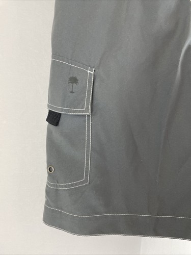 Paradise Collection Men XL Lined Board Shorts Swim Trunks Grey NEW w/ Pocket NEW - Picture 3 of 9