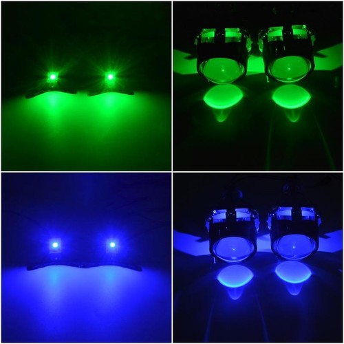 2X Car LED Devil Eye Demon Evil Eyes Red Fit Headlight Projector Lens Retrofit - Picture 8 of 9