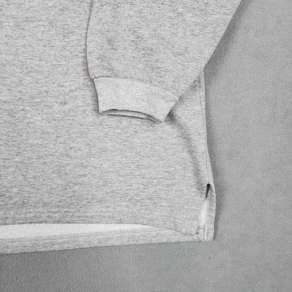 Vintage 90's Y2K Champion Sweatshirt Womens Size XL Gray Embroidered Logo V-Neck - Image 2 of 4