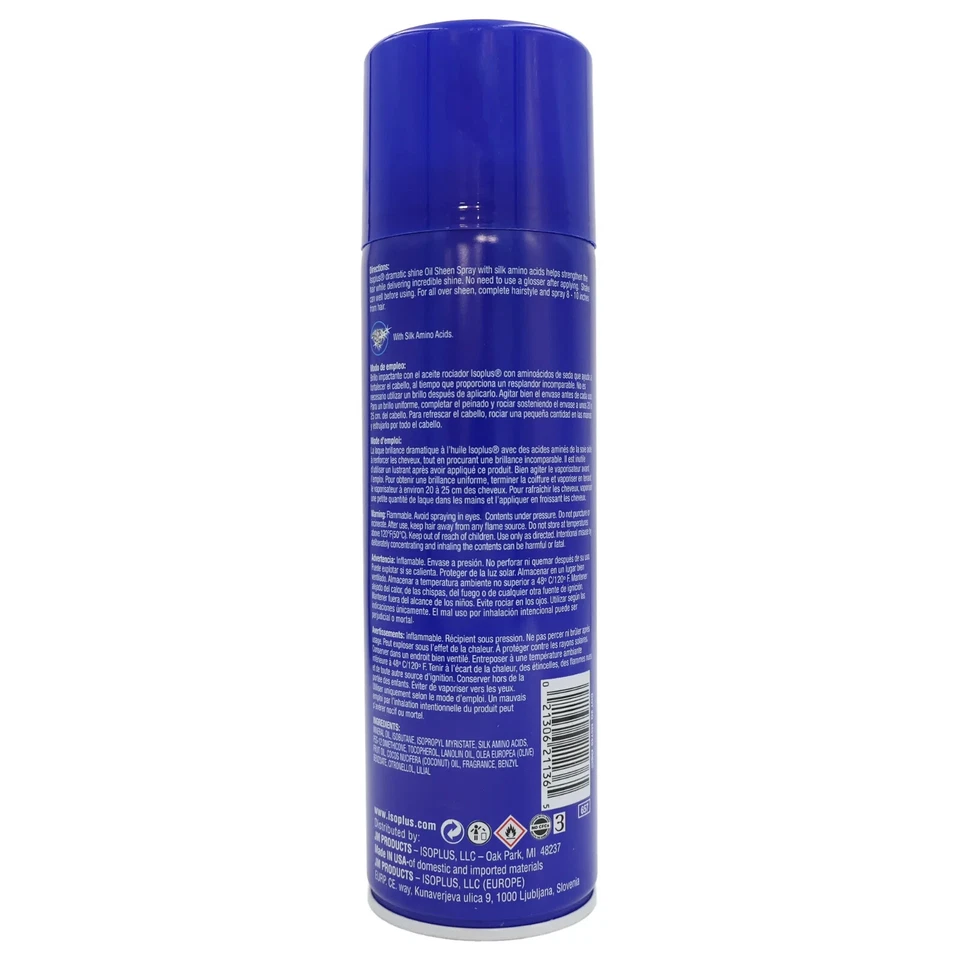 Spray para el cabello Isoplus Oil Sheen 11 oz - paquete de 2 Foto 3 de 3