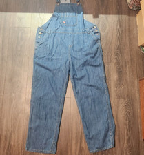 Dickies 46X30 Men's Carpenter Pant Light Denim Bib Overalls