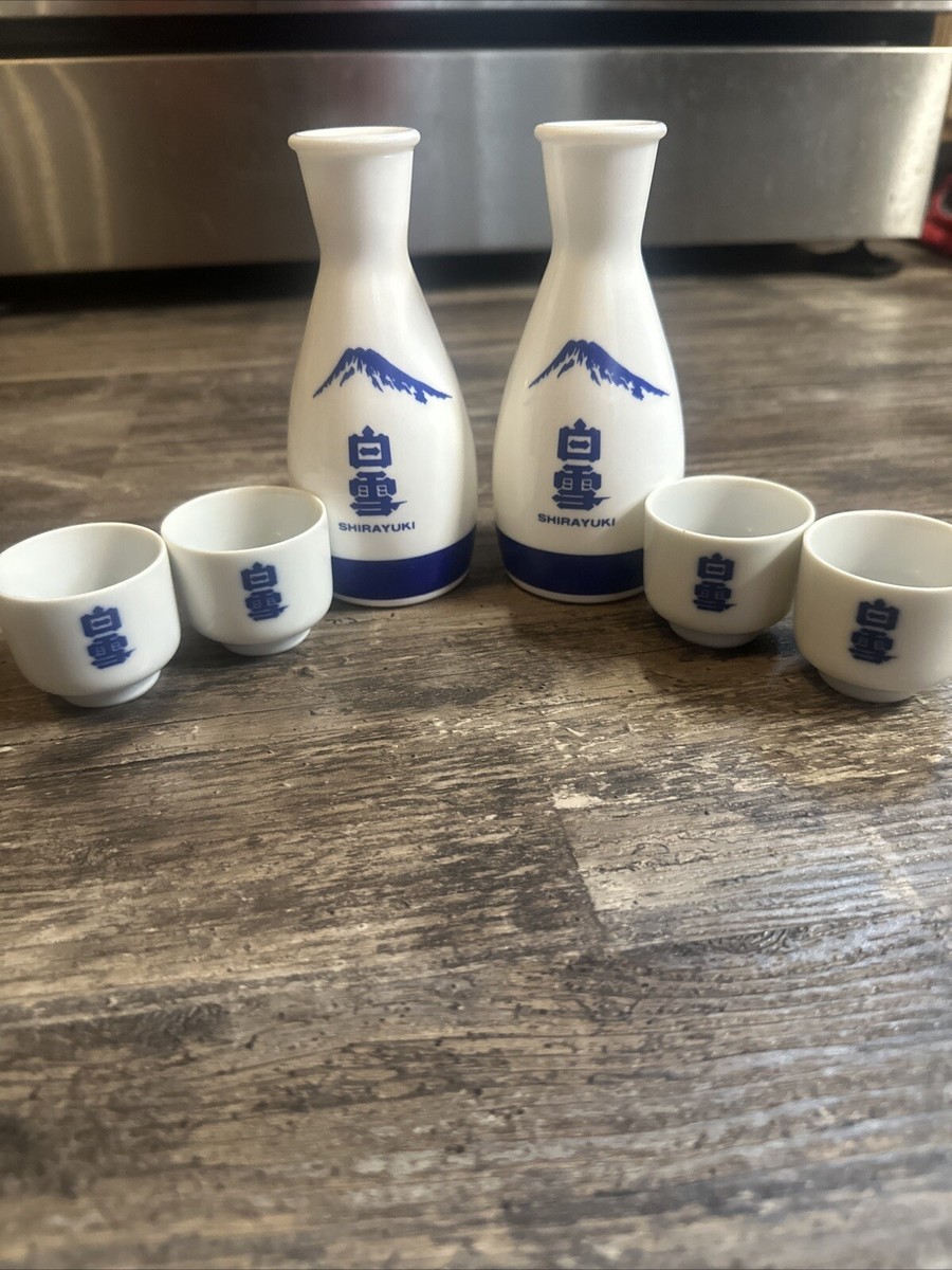 shirayuki Porcelain Sake Set Of 6 | eBay