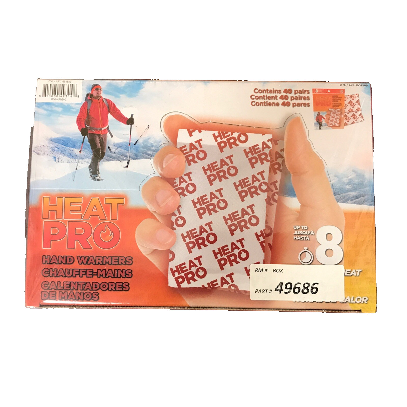 Heat Pro: Hand Warmers - 40 Pair Count Sports & Outdoors