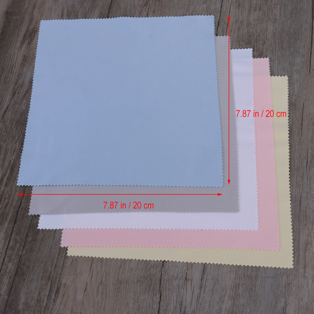 5Pcs Cloth Eyeglasses Cloth Screen Cloth Cleaning Cloth Guitar