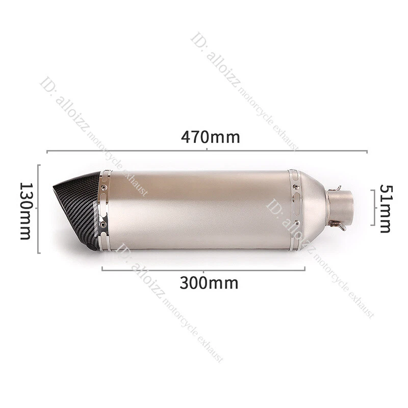Silenciador escape izquierdo derecho para Suzuki Hayabusa GSX1300R 2008-2020 Foto 4 de 4