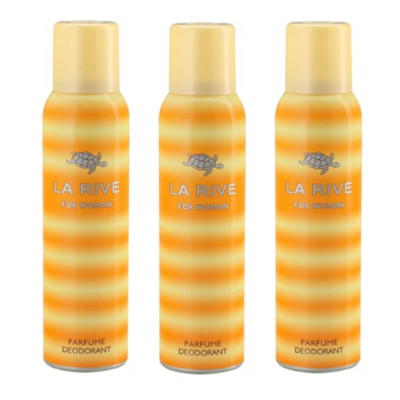 (1L/22,18 ) La Rive For Woman Deodorant Spray 3 x 150 ml   