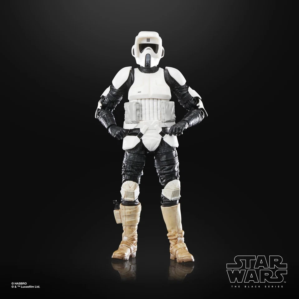 STAR WARS RETURN OF THE JEDI solid case of 5 Biker Scout Endor HASBRO box