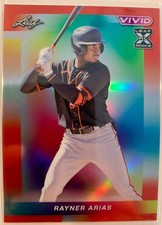 2023 Leaf Vivid Rayner Arias XRC #90 Giants /8