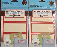 Martha Stewart Textured 2 Pack 36 Labels 4,1 Cm X 9,5 Cm Each