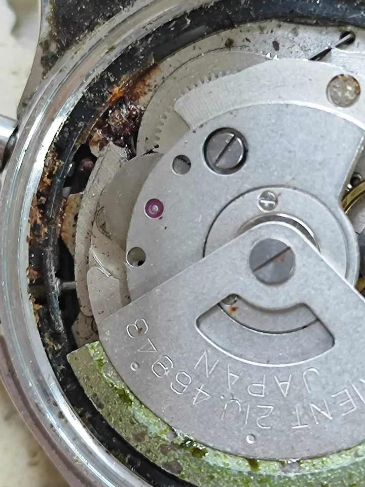 ORIENT Cristal Automático Cal 46843 no funciona Buen equilibrio para piezas Foto 3 de 4