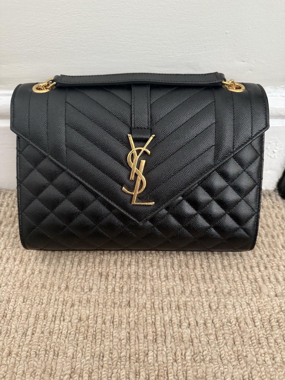 SAINT LAURENT Borsa busta trapuntata YSL