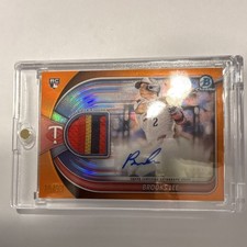 2025 Bowman Chrome Brooks Lee Autograph Relic RC Orange /25 Twins