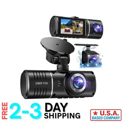 Wide-Angle 3-Channel Dash Camera: Loop Recording & Night Vision with 32GB Card