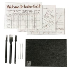 Oka Welcome to Leathercraft Hand Sewing Kit 3mm Leather Stitching Tools Set
