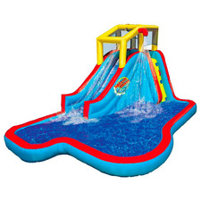 Banzai Slide N Soak Splash Park Inflatable Outdoor Kids Water Park Open Box
