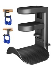 Headphone Holder Hanger Rotating Adjustable Clamp Stand Under Desk Hook Mount