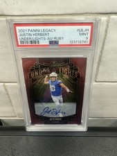 2021 Panini Legacy Justin Herbert Ruby Auto Under The Lights /25 LA Chargers ⚡️