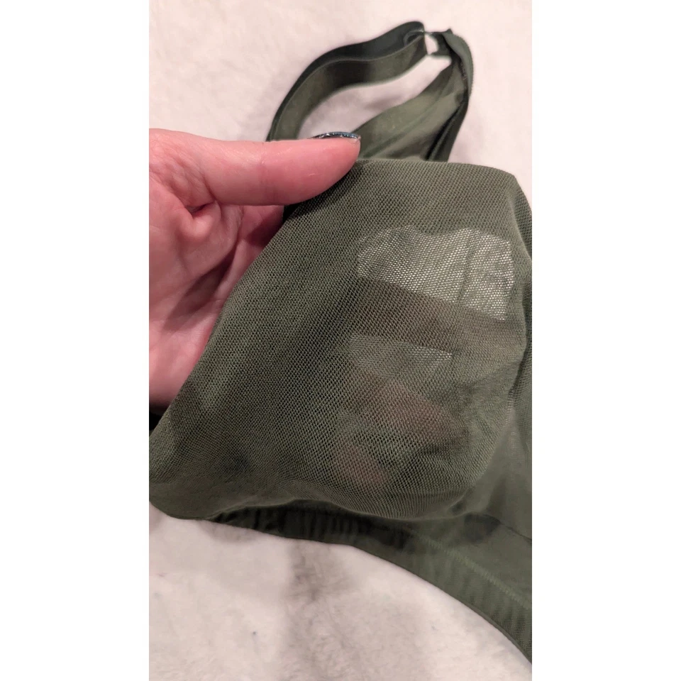 Sujetador Cosabella Soire Curvy Bralette Evergreen Verde Oliva Suave Inalámbrico M Foto 2 de 4