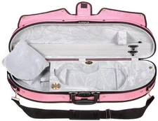 BOBELOCK PUFFY HALF MOON SUSPENSION 4/4 VIOLIN CASE in PINK