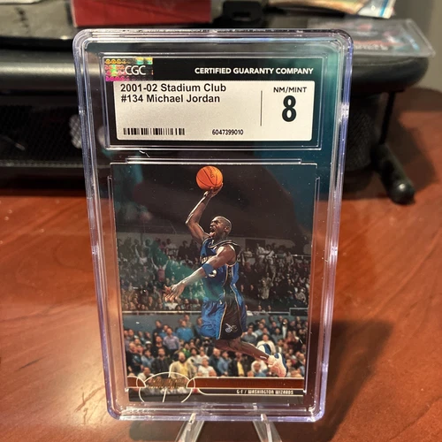 2001-02 Topps Stadium Club Retro Logo Michael Jordan #134 HOF CGC 8 