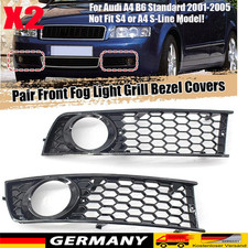 2X Für Audi A4 B6 Waben Gitter Lüftungsgitter Stoßstange Grill Gitterabdeckung~
