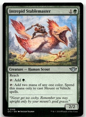 Intrepid Stablemaster #169 (NM) Thunder Junction OTJ Magic MTG