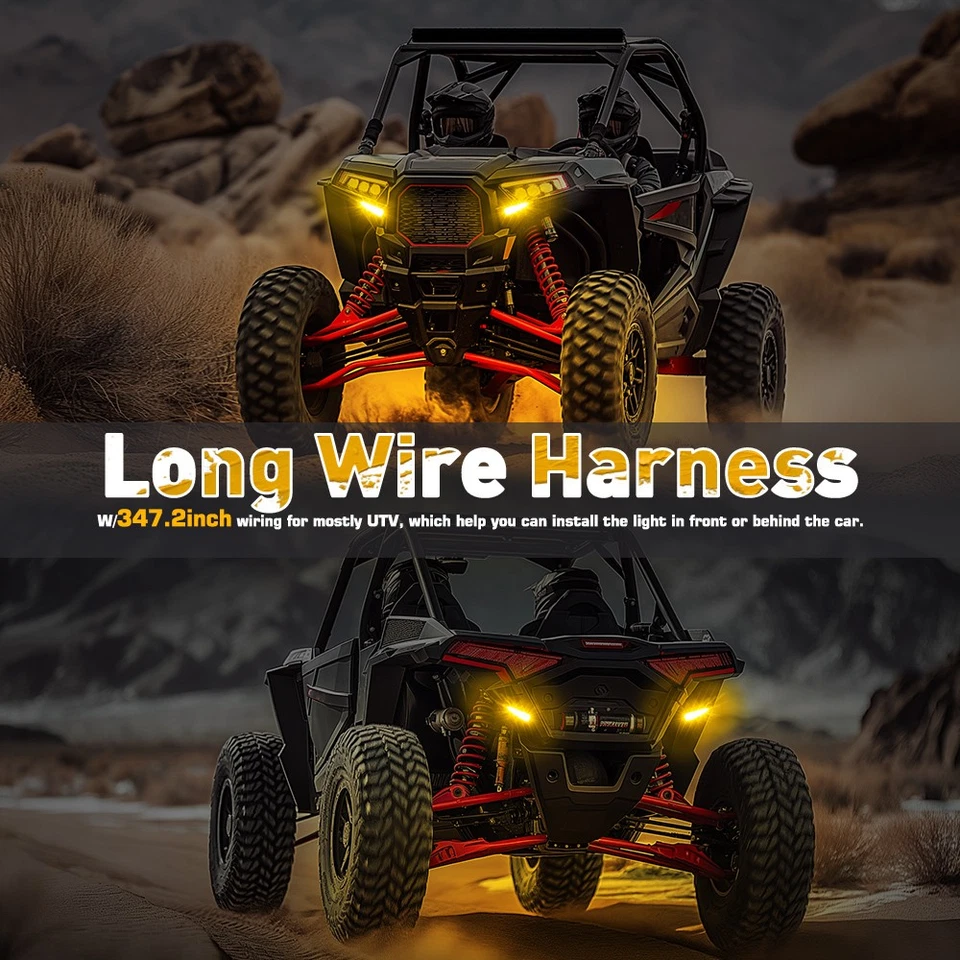 Kit de señal de giro legal para Kawasaki Teryx 750 800 UTV bocina Plug & Play 12V Foto 4 de 4