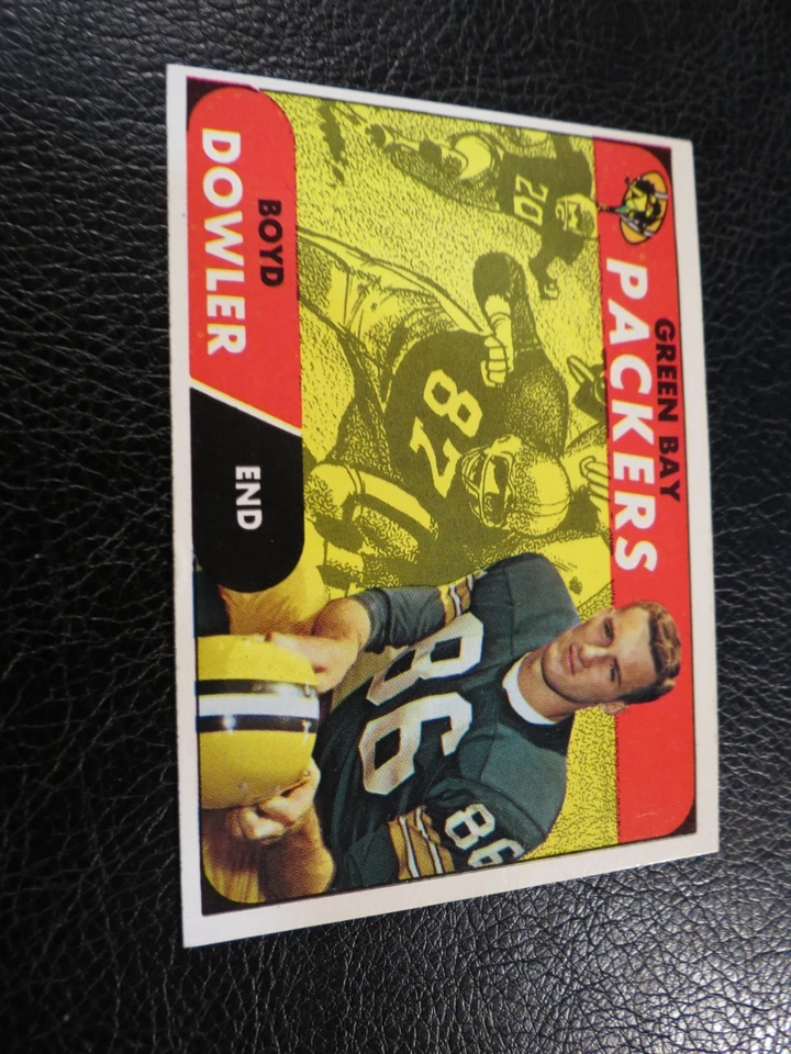 1968 TOPPS FOOTBALL SET #105 Boyd Dowler, Green Bay Packers, VGEX - Image 2 of 4