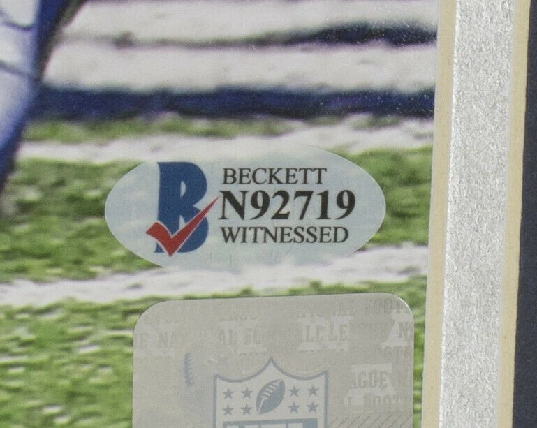 Foto BAS 16x20 firmada por Ezekiel Elliott enmarcada de los Dallas Cowboys Foto 3 de 4