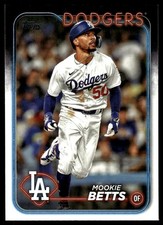 Mookie Betts 2024 Topps #250 Los Angeles Dodgers FREE SHIPPING AutographDen
