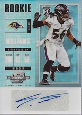 2017 Panini Contenders Optic #179 Tim Williams RC Auto - FB