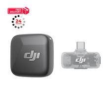 DJI Mic Mini 1 TX 1 Mobile RX , Wireless Microphone for Smartphone Black