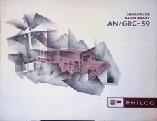 Philco AN/GRC-59 Microwave Radio Relay Brochure 1960s Fort Monmouth 1W