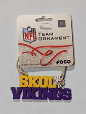 Minnesota Vikings Christmas Tree Holiday Ornament - Slogan - Skol Vikings!