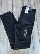 Signature By Levi Strauss Boys Skinny Jeans 16 Reg 28x30 Black Denim