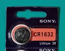 1 Pc SONY CR1632 3 V Lithium Battery Factory Fresh Exp. 2035  FREE SHIP