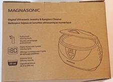 Magnasonic Ultrasonic Cleaner 20oz Stainless Steel Tank, Digital Timer, 5 Cycles