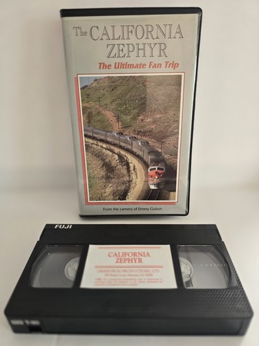 California Zephyr Ultimate Fan Trip VHS Emery Gulash Green Frog Railfan Train