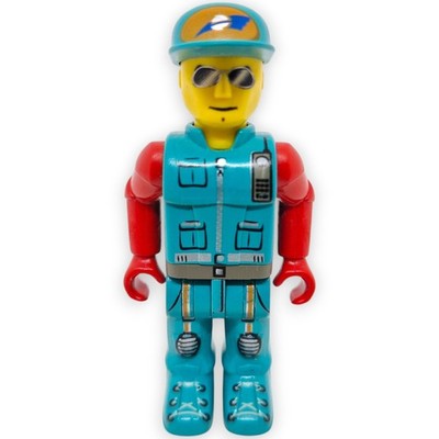 LEGO Jack Stone Crewman JS027 Pilot Türkis Minifigur Figur Sammler 4 Juniors