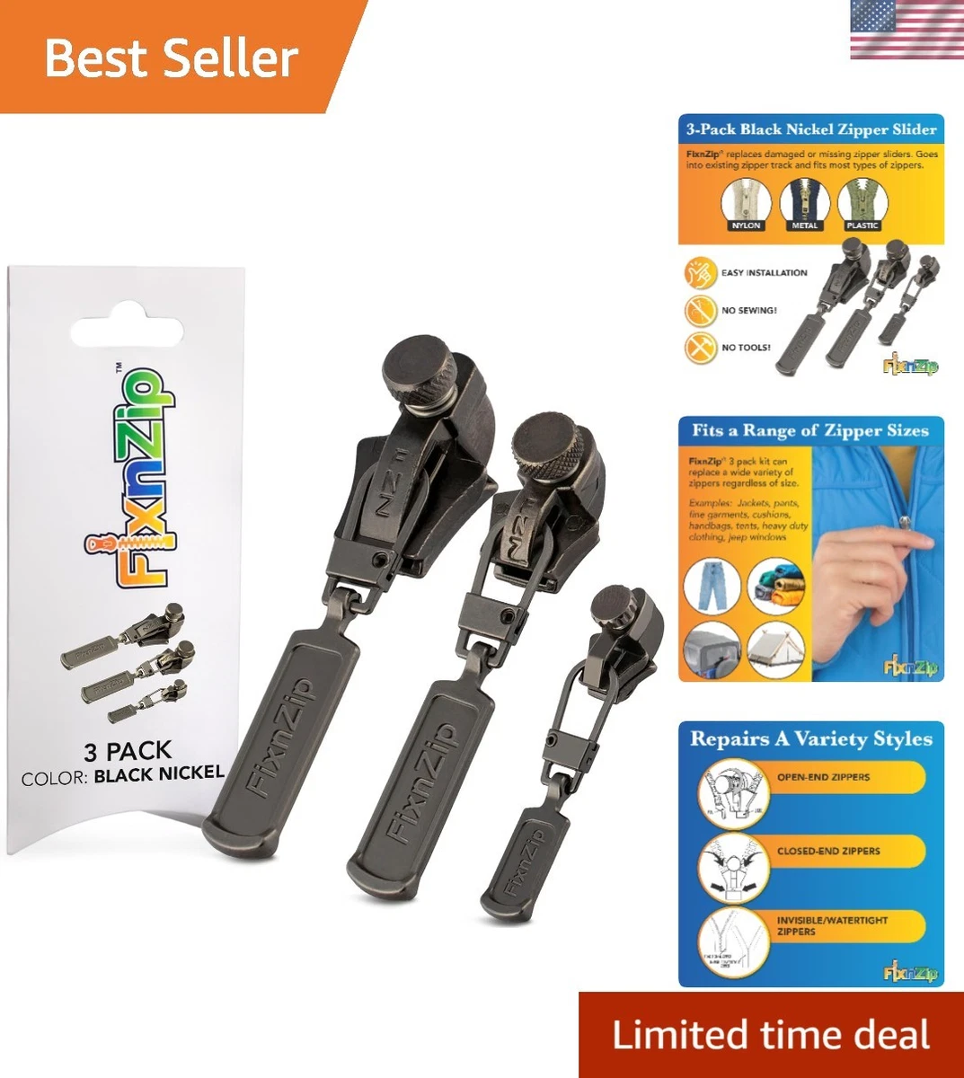 Zipworld, Cerniera Lampo Impermeabile In Plastica Divisibile (bianco – 101, 30 Cm - Foto 4