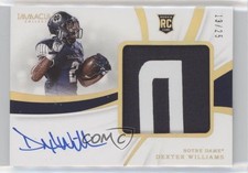 2019 Panini Immaculate Collegiate Gold 13/25 Dexter Williams #148 Patch Auto ya6