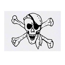'Skull  Crossbones' Temporary Tattoos / Transfers TO00028454 