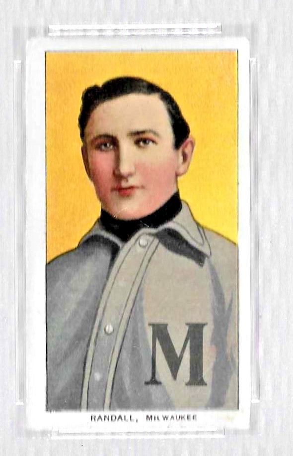 1909-1911 T206 PIEDMONT 350 TOBACCO BASEBALL CARD PSA 3.5 NEWT RANDALL BREWERS view 3