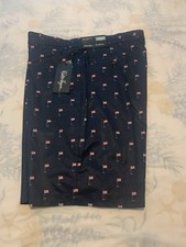 Walter Hagen Mens Perfect 11 Golf Shorts Tee Flag Navy Pattern Size 36 New 10