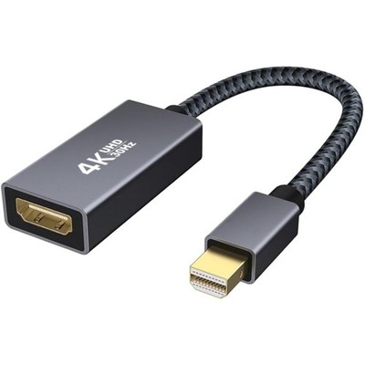 4K Mini DisplayPort auf HDMI Adapter, [UHD, vergoldeter Stecker, Aluminum Cas...