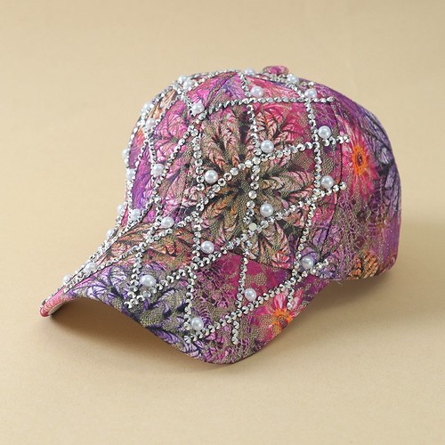 Sun-Proof Outdoor Casual Stylish Trend Hat Lace Peaked Cap Colorful Baseball Cap - Picture 9 of 10