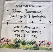 Inspirational Gifts for Women Double-Sided Pillowcase, Throw Pillow Cover 18x18