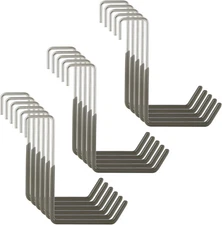 16 Pack Heavy Duty Vinyl Coated Rafter Hanger Hooks for Hanging Ladder Bike