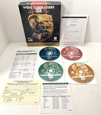 Wing Commander III Heart Of The Tiger 1997 Electronic Arts 4 CD-ROM PC Game